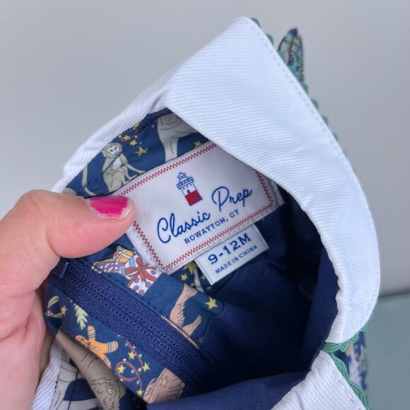 Classic Prep Childrenswear Paige Dress Liberty Christmas 9-12 Months NWT - Picture 7 of 11